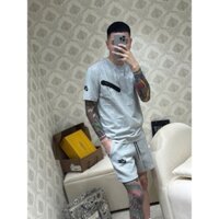 bộ thể thao nam mùa hè chất cotton cổ tròn Nike tech màu,đen xám họa tiết,đồ thể thao nam thoáng khí siêu nhẹ cao cấp