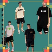 Bộ thể thao nam mùa hè OMG , FBI, SUNDAY chất cotton thoáng mát , set bộ quần áo thun nam gunta.shop