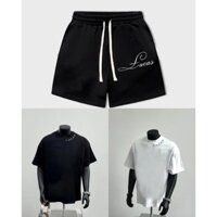 Bộ Thể Thao Nam Nữ In Hoạ Tiết LS Cực Chất, CHẤT COTTON KHÔ THOÁNG MÁT HU AP