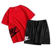 Bộ thể thao Nike áo màu quần đen