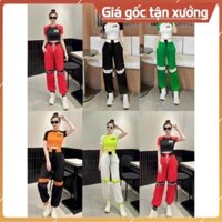 bộ thể thao nữ quần chất gió,áo chất thun. đi tập zumba,gym,yoga,aerobic,đi chơi đều xinh (BỘ 99)