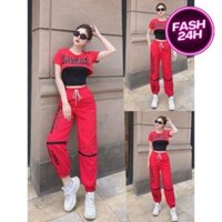 Bộ thể thao nữ ,sét 3 chi tiết nhảy dân vũ,shuffle dance,đồ tập thể thao,quần bom siết gối