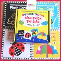 Bộ Thẻ Trắng Đen Màu Sắc- Flash Card Kích Thích Thị Giác Cho Trẻ Sơ Sinh Bkid21