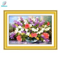 Bộ thêu ruy băng Tranh hoa đầy màu sắc - Đồ thủ công thêu DIY