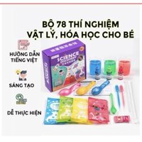 Bộ thí nghiệm vật lý, hóa học kèm hướng dẫn tiếng Việt cho bé