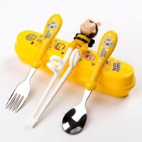 Bộ Thìa Dĩa Đũa Ăn Dặm Cho Bé An Toán Dễ Sử Dụng