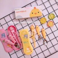 Bộ thìa dĩa đũa gà Goryeo Baby xuất Hàn