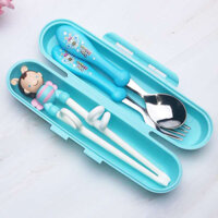 Bộ thìa, đũa, dĩa cho bé ăn dặm bằng Inox cao cấp