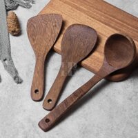 Bộ Thìa Gỗ, Muôi, Muỗng, Vá, Sạn, Xẻng - Hòa Bình Artisan - Đồ thủ công xuất khẩu Nhật Bản, EU, US