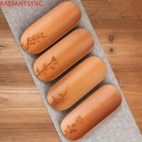 Bộ thìa trà tre RADIANTSYNC, Bộ dụng cụ trà truyền thống di động, kim trà Trung Quốc Muỗng trà thủ công tự nhiên tại nhà