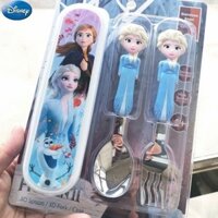 Bộ Thìa và Dĩa ăn inox trẻ em hãng Disney CÓ HỘP . Hình 3D tươi tắn ,sắc nét [Ảnh thật , hàng sẵn]
