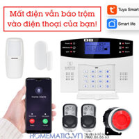 Bộ thiết bị báo trộm qua điện thoại trung tâm báo động chống trộm dùng sim + wifi Exsmith ES1719