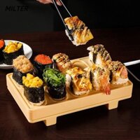 Bộ thiết bị làm Sushi MILTER, Khuôn cuộn Sushi Kimbap bằng nhựa 10 khoang, Dụng cụ làm Sushi chống dính đa chức năng DIY