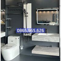 Bộ thiết bị nhà tắm 7 món, combo thiết bị vệ sinh lavabo, sen cây, xí bệt SIÊU RẺ