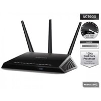 Bộ thiết bị phát sóng wifi Netgear R7000 Nighthawk AC1900 1300 Mbps 4-Port Gigabit Wireless hỗ trợ đến 32 thiết bị trên mỗi băng tần (tổng 64 thiết bị) tối ưu cho game video HD