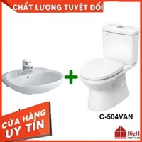 Bộ thiết bị vệ sinh Inax C-504VAN+L-284V. Lớp men cao cấp chống dính bẩn - vật liệu xây dựng BigH