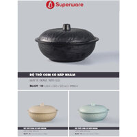 Bộ thố có nắp nhám nhựa melamine cao cấp SUPPERWARE THÁI LAN, đựng canh, soup cho nhà hàng gia đình sang trọng