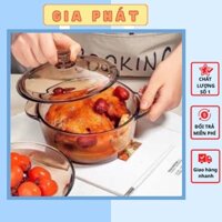 Bộ Thố Thuỷ Tinh Gia Phát 5 Món gồm 1 thố có nắp kèm 4 chén Thuỷ Tinh Cao cấp