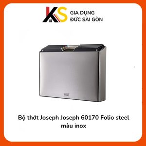 Bộ thớt Joseph Joseph 60170 Folio steel màu inox
