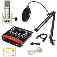 Bộ thu âm hát livestream Mic Max-79 với soundcar Icon Upod Pro cao cấp