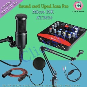 Bộ thu âm Icon Upod Pro + Micro Technica AT2020