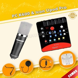 Bộ thu âm Icon Upod Pro + Micro Takstar PC K600