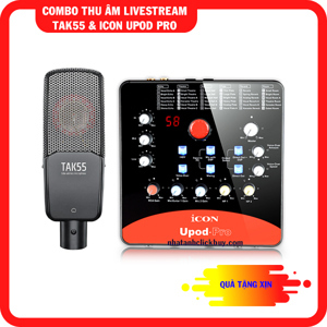 Bộ thu âm Icon Upod Pro + Micro Takstar TAK55