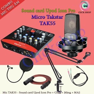Bộ thu âm Icon Upod Pro + Micro Takstar TAK55