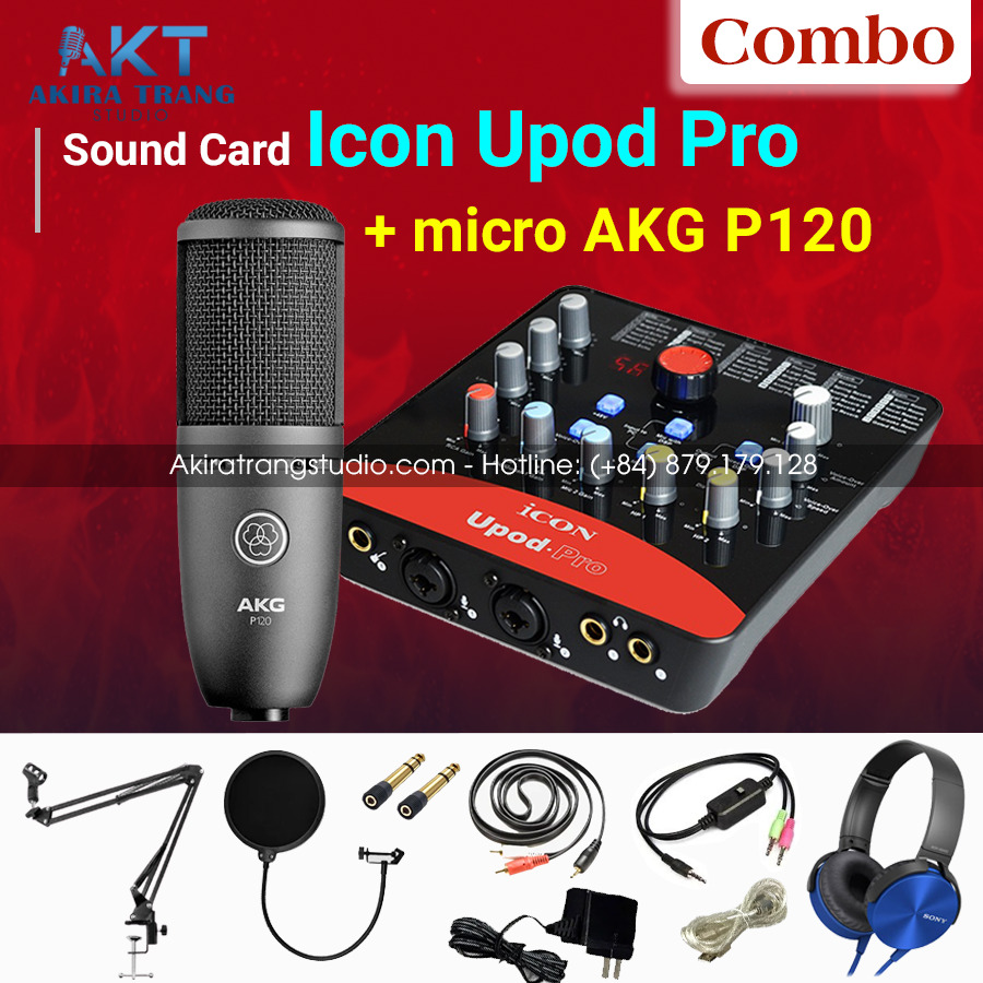 Bộ thu âm Icon Upod Pro + Micro AKG P120