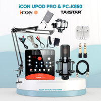 Bộ thu âm livestream PC-K850 & iCON Upod Pro - Tặng cài Cubase Auto Tune