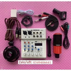 Bộ thu âm Mixer E4 + Micro K320