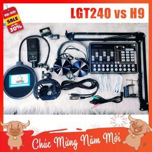 Bộ thu âm Sound Card H9 + Micro LGT 240