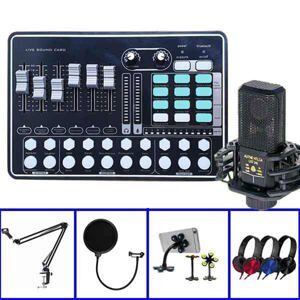 Bộ thu âm Sound Card H9 + Micro LGT 240