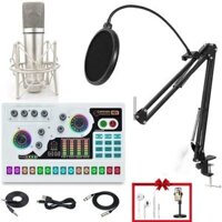 Bộ thu âm tại nhà U-87 Pro kết hợp sound x5 tặng tai nghe và giá đỡ điện thoại