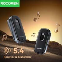 Bộ thu âm thanh không dây Rocoren Bluetooth 5.4 Lavalier có chức năng điều khiển Camera Bluetooth Bộ chuyển đổi không dây