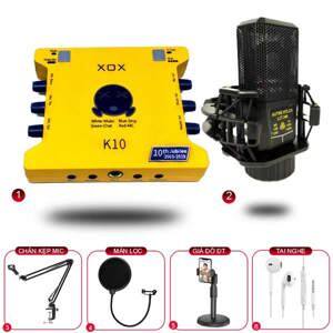 Bộ thu âm XOX K10 + Micro LGT 240