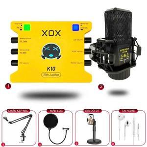 Bộ thu âm XOX K10 + Micro LGT 240