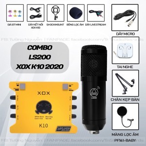 Bộ thu âm XOX K10 + Micro LS 200