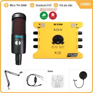 Bộ thu âm XOX K10 + Micro TH2068