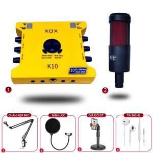 Bộ thu âm XOX K10 + Micro TH2068