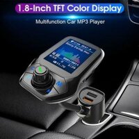 Bộ thu Bluetooth 5.0 trên ô tô Bộ phát Fm Dual Mp3 Máy nghe nhạc Usb trên ô tô Charg A4C0