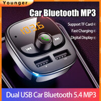 Bộ thu Bluetooth Mp3 phát lại thẻ USB / TF, Bộ sạc xe hơi nhanh USB kép có màn hình kỹ thuật số, Bộ chuyển đổi bật lửa ô tô, Bộ sạc sạc du lịch trên ô tô USB