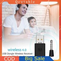 Bộ thu chuyển đổi USB Dongle 4.0 tương thích Bluetooth 3,5mm cho tay cầm chơi game điều khiển PS4