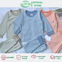 Bộ thu đông cho bé trai, bé gái, cotton len mềm, quần bo chun cho bé, size 90- 120, 12 - 20Kg