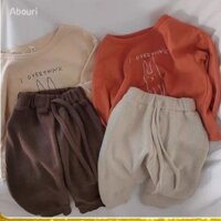Bộ Thu Đông Dài Tay Cho Bé Trai Và Bé Gái Abouri Hình Thỏ MiuMiu Shop
