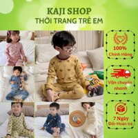 Bộ Thu Đông dài tay cho bé trai, bé gái từ 8-35kg chất cotton co giãn đa chiều mềm mịn Hàng AMBB chính hãng Mã K001-1