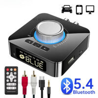 Bộ thu phát âm thanh Bluetooth 5.4 3,5mm AUX RCA TF / U-Disk Jack Bộ chuyển đổi không dây âm thanh nổi Màn hình LED Điều khiển hồng ngoại Bộ TV ô tô