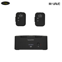 Bộ Thu Phát Audio Stereo Không Dây Wireless System 2.4Ghz M-Vave WP-12 (Cho Tai Nghe, Bàn Trộn, Thiết Bị Audio…) – 1 Phát 2 Nhận cho 2 Tai nghe, Kèm Hộp Sạc