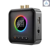 Bộ thu phát BT5.4 Bộ chuyển đổi âm thanh không dây 3 trong 1 Bộ phát FM có màn hình LED Hỗ trợ đầu vào USB AUX RCA 3,5 mm cho ô tô / âm thanh nổi gia đình / TV / PC / Tai nghe / Po MOTO-4.22