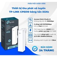 Bô Thu phát không dây ngoài trời , thang máy 13dBi TP-Link CPE510 tần số 5Ghz , khoảng cánh truyền tải 15km